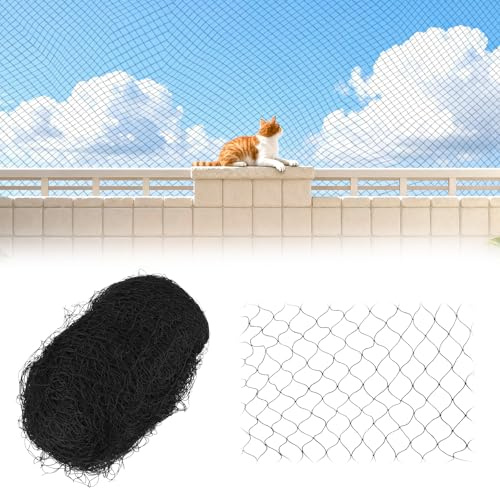 5X5M Katzennetz Für Balkon Nylon, Balkonnetz Für Katzen Zur Sicherung, Balkonnetz Für Katzen Ohne Bohren, Katzengitter Balkon, Balkon Katzennetz, Katzennetz Für Fenster Für Balkon Terrassen Fenstern