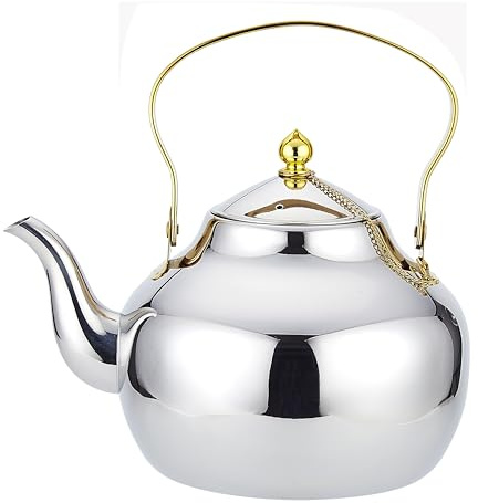 SANQIAHOME 2,0 liter tekanna i rostfritt stål med sil en modern, minimalistisk stil