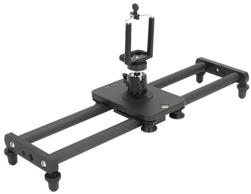 Yctze 16 Pouces de Caméra en Fibre de Carbone Dolly pour, Smartphone et Caméscope, capacité de Chargement 3 Kg / 6,6 LB