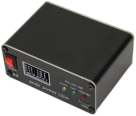 Fockety SWR Messgerät, Organische Leuchtdiode Digitalanzeige 0.5-120WWEDERABLADBARES WATTMESSGERAT Sommer