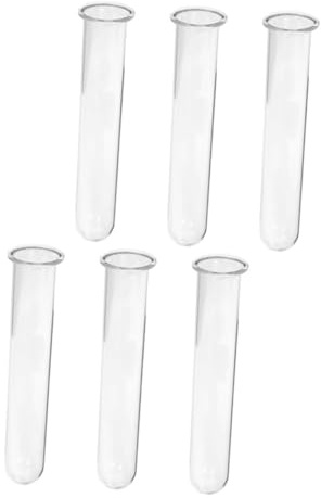 Gatuida 6 Piezas Tubos Propagación Plantas Vidrio Transparente Jarrón Hidropónico Decoración Hogar Oficina Elegante Raíces Visibles