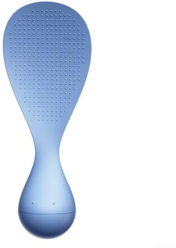Yhenlovtt Cucchiaio da cucina in plastica resistente al calore, per cucinare, servire e per una facile pulizia, lavabile in lavastoviglie, rosa (blu)