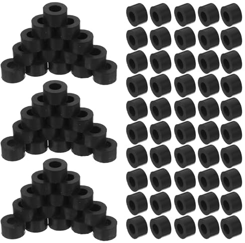 NUOBESTY 100 Pezzi Rondelle Antivibranti in Gomma Nera o-Ring 12X6X7 MM Smorzatore di Vibrazioni Passacavo Isolante per Apparecchiature Industriali e Meccaniche