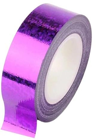 Homyl Nastro per Ginnastica Ritmica Adesivo Decorativo per Cerchio Artistico Accessorio Brillante per Progetti Creativi di Bambini Adatto a attività Scolast, Viola