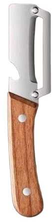 Pelador De Verduras Multifuncional De Acero Inoxidable, Pelador De Patatas Y Frutas, Herramienta De Cocina De Madera Con Abridor De Botellas, Trituradora De Papaya Antideslizante Para Cocinas Y Picnic