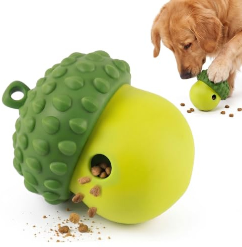 Yoreva Intelligenzspielzeug für Hunde,Hunde intelligenzspielzeug Grün | Perfekt für Indoor & Outdoor Interaktive Aktivitäten,Snackball für Kleine und Mittlere Hunde,Slow Feeder,futterball hund