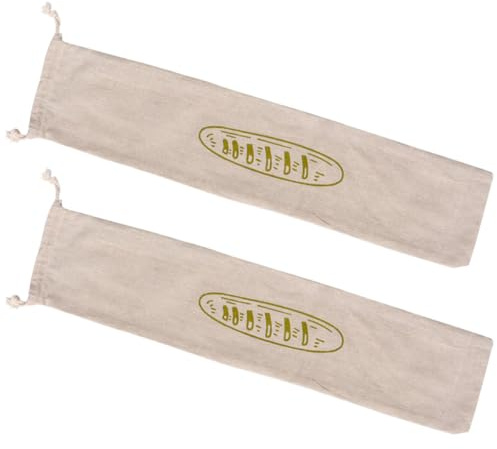 Garneck Reusable Sturdy Bags 2pcs Bread Linen with Drawstring Closure Bread Holder Bags for Storage and Packaging Party Favors and Snacks in Travel or College Dorm