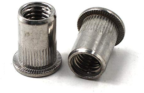 M10 - Inserto de tuerca de remache de cabeza plana (30 unidades, acero inoxidable)