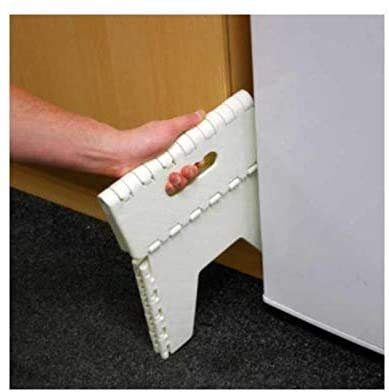 Unibos Multi-Purpose Folding 8 Step Stool White, Heavy Duty New Step. 350lb Capacity