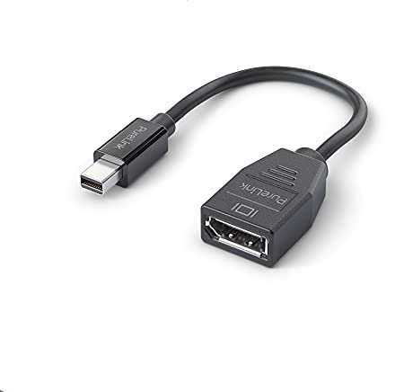 PureLink da mini DisplayPort a DisplayPort Adattatore, 4K Ultra HD 60Hz, larghezza di banda 21.6GB/s, connettori placcati in oro, 0.15m, nero