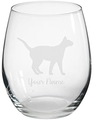 Personalised Siamese Cat Engraved Stemless Tumbler Glass, Gift for Women, Gift for Men, Cat Gift