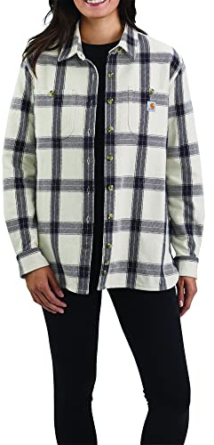 Carhartt Herren Loose Fit Schweres Twill Langarm Plaid Shirt