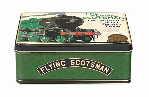 Elite Gift Boxes Flying Scotsman Deep Rectangular Tin 195 x 154 x 75mm