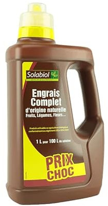 Solabiol Engrais Liquide Complet d'Origine Naturelle 1L