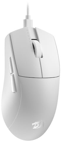 Redragon M996 Wired Gaming Mouse, 26,000 Max DPI Optical Gaming Mouse with 5 Programmable Buttons, Ergonomic Natural Grip Build, Software Supports DIY Keybinds & DPI