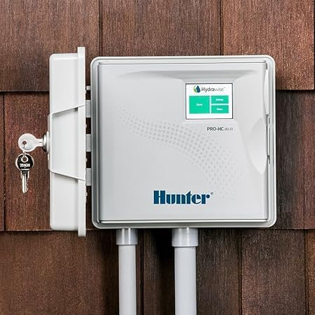 Suinga Programador riego WIFI eléctrico Hunter 24 zonas exterior. Programador de riego Hydrawise controlado vía wifi desde cualquier parte del mundo.