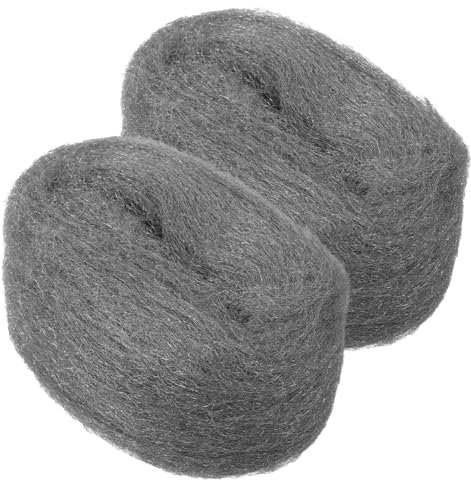 NAMOARLY 2pcs Reusable Wire Mesh Cleaning Wool Fabric Coarse Steel Wool for Window Glass Wood Polishing Buffing for Metal Rust Removal