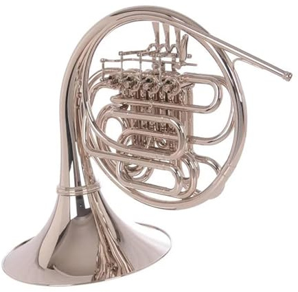 Waldhorn Musikinstrumente Professionelles Waldhorn Vier Klappen Tonhöhe B Bis F Vernickelt Musikinstrument Mit Koffer