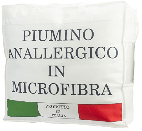 Tata Home Piumino Estivo Piazza Mezza Primaverile Imbottitura 100 gr mq Piumino Leggero in Morbida Microfibra Misura 200x200 cm Made in Italy Mod. Adamello