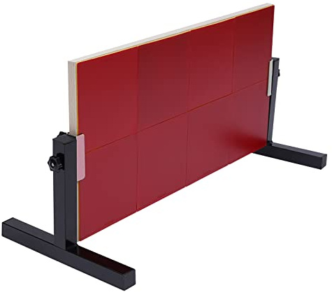 JJsdwin Tischtennis Rebound Board, Ping-Pong Sparring Rebound Board mit 8 Roten Gummis, Table Tennis Rebound Board für Indoor Selbst Training, Fitnessraum, Schule