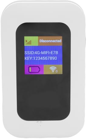 Hotspot Mobile WiFi 300 Mbps, Dispositivo 4G 5G Sbloccato con Slot SIM, Router Portatile per Viaggio, Supporto 10 Utenti