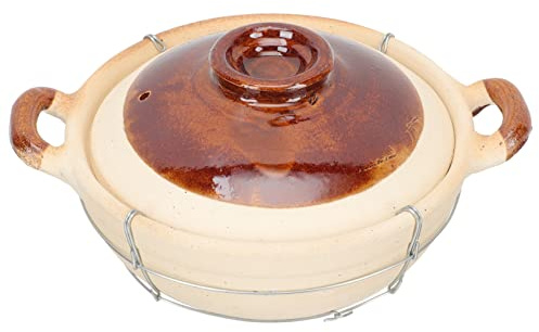 Alipis Cacerola De Barro China Pequeña 0,5l Mango Sola Asa Ollas Para Guisar Resistente Al Calor Utensilios De Cocina Para Arroz y Sopa Doméstica