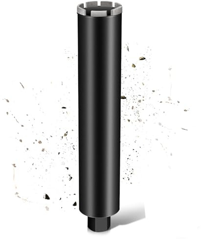 L460mm Diamantbohrkrone | 1 ¼ UNC Aufnahme | ⌀68mm mit Turbo für Kernbohrgeräte | 2200U/min Kernbohrkrone Kernbohrer Nassbohrkrone Trockenbohrkrone für Beton Mauerwerk Stein Granit Stahlbeton