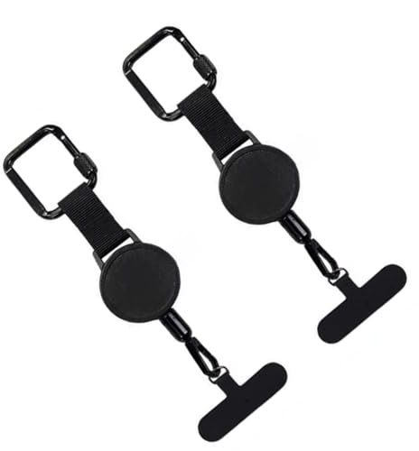 JINQIGG Retrattile contro furto con scasso Telefono Corda Clip Clip Clip Modificabile Lunghezza Cintura Da Polso Per Backpacking Ascendente Smartphone Sicurezza Modificabile Telefono Cintura Da Polso