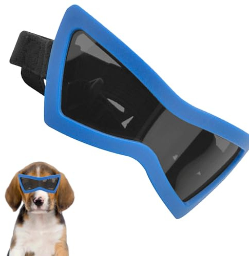 Hundesonnenbrille – UV-Schutzbrille | leichte, verstellbare Brille mit weicher Polsterung, ideal zum Radfahren, Spazierengehen, Autofahrten, Camping, Augenschutz bei Outdoor-Aktivitäten