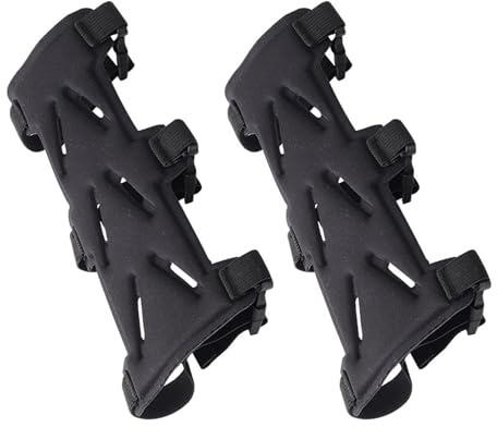 SUPVOX 2pcs Adjustable Archery Arm Guards with Quick Release Buckle Breathable Lightweight Forearm Protectors for Hunting Athletic Youth Adult Unisex Arm Protection Sleeves