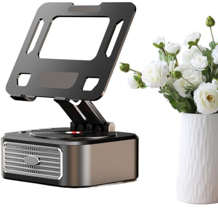 Wmaapg Support de tablette, support de haut-parleur multifonction rotatif à 360 degrés avec son réglable | Haut-parleur mobile sans fil – Pour lit, sol, mur, voiture, bureau, cuisine, comptoir, bureau