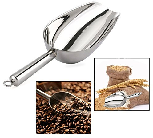 OFKPO Farina Buffet Paletta in Acciaio Inossidabile per Cucina Paletta da Gelato (8Pollice)