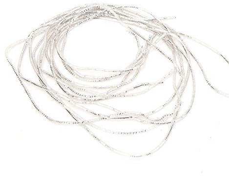 HEEPDD Französischer Metalldraht, Stickmaterial Rund Glatt Kupfer Handstickerei Feiner Metalldraht für die Herstellung von Perlenstickerei(Sand Silber)