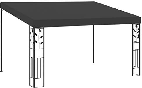Tidyard Gartenpavillon, Wand Anbau Pavillon Überdachung Partyzelt Pergola Garten Terrasse Terrassenpavillon Sonnenschutz Gartenzelt 4 x 3 x 2,5 m