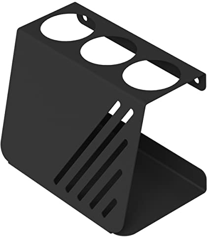 Manestein Zahnbürstenhalter, Zahnbürstenständer, Zahnbürsten Halterung aus Doppelt Geschliffenem Edelstahl, Bürstenhalterung im Minimalistischen Look, für Zahnbürsten und Bad, Schwarz