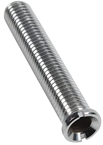 Lioaeust 70mm Brass Kitchen Sink Basket Strainer Waste Screw Bolt for Belfast Ceramic Sinks, Long Connector, Easy Install with Slotted Head