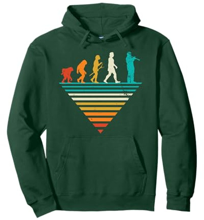 Human Evolution Klarinette, Vintage-Klarinette Pullover Hoodie