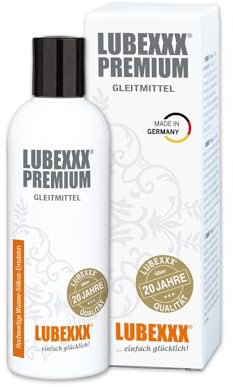 LUBEXXX Original Gleitmittel 150ml. Sehr ergiebig, nicht klebrig, langanhaltende Gleitfähigkeit, Hautverträglichkeit Test Sehr Gut 03/2024, wasserlöslich, gefühlsecht, Qualitätsprodukt Made in Germany