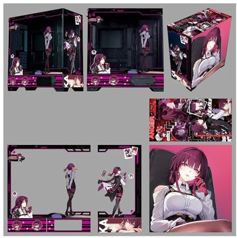 Case For Computer, Case Da Gioco For PC Mid-tower M-ATX/ATX/ITX - Porta I/O Frontale USB 3.0/Tipo C - Pannello In Vetro Temperato Con Vista Panoramica A 270° - Può Essere Personalizzato Privatamente