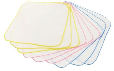 ERINGOGO 9stücke Pack Quadratische Babyhandtücher Zart Spucktücher Baumwollhandtücher Saugfähige Schweißtücher Für Kleinkinder Verschiedene Farben