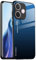 EASSGU Case Suitable for OPPO A5 Pro 5G (6.67 Inches), Gradient Glass Back Cover Anti-Drop and Anti-Scratch Mobile Phone Case - Blue Black