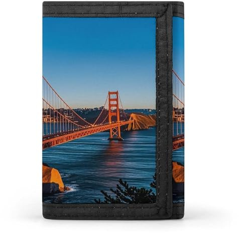 QMKFWT San Francisco Bay Bridge Portefeuille décontracté avec porte-cartes de crédit pour homme et femme