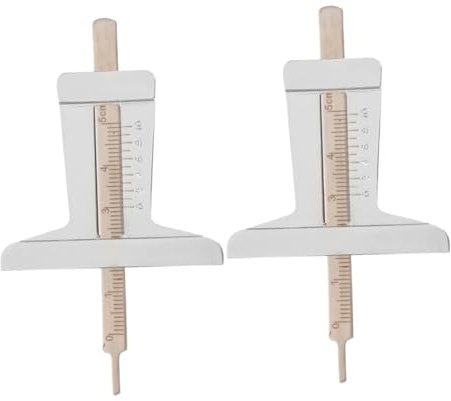 MAGICLULU 2 Pezzi Strumento Misuratore Profondità Battistrada Inossidabile Misuratore per Pneumatici Auto Facile da Leggere e Affidabile per Misurazioni Accurate