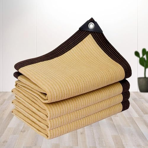 Telo Ombreggiante Occhiellato 4x5 5x10 Traspirante Vela Ombreggiante Rettangolare Tessuto Ombreggiante Traforato Tenda A Vela Protezione UV 95% Rete Da Giardino Abbinati Al Tuo Giardino ,beige-4x6m