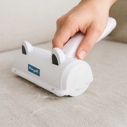 Homemate Cat and Dog Hair Removing Tool For Use On Furniture Sofas Carpet Rugs Clothes and More Effective Pet Hair & Lint Removing Tool - Ergonomic Design for Easy Use -Self Cleaning Design