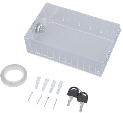 Sistemi Bloccaggio Chiusura Sicurezza Chiara Alloggiamenti In Plastica Per I Termostati Includono Kit Blocco Termostato Trasparente A Doppia Chiave E Montaggio