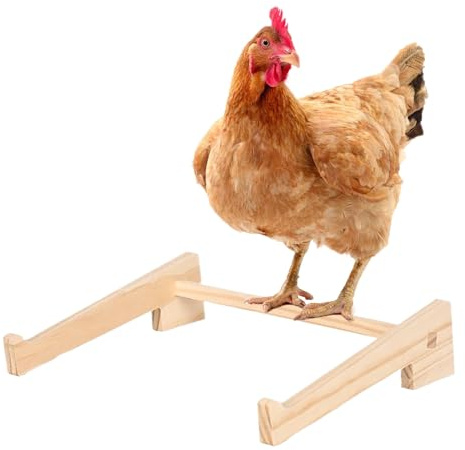 Percha de Gallinero Soporte de Barra de Descanso y Juego | Soporte de Percha de Madera para Gallinas Gallina Criadoras Pollitos Gallinero Barra Soporte Descanso Juego Entrenamiento