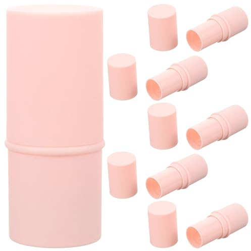 Alipis 6stücke Leere Lippenstifthülsen aus Kunststoff Leichte Lippenstift und Lippenbalsambehälter in Rosa für Selbstgemacht Lippenstift Aufbewahrung und Kosmetik