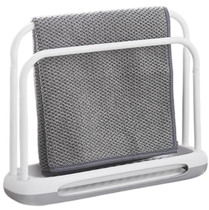 Toallero de cocina, soporte de secado de trapo para encimera que ahorra espacio, organizador de trapo de platos, para cocina, baño, hogar, apartamento, granja, universidad, cafetería