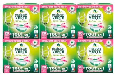 Maison Verte Lave-vaisselle BioActive Tablettes x28 - Lot de 6